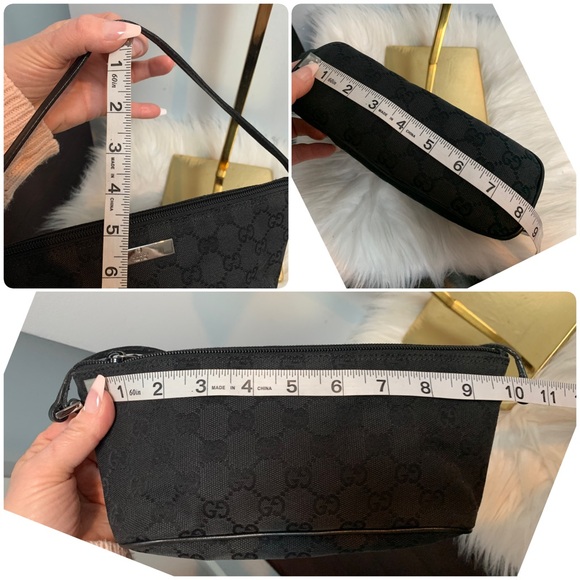 ❌SOLD❌Authentic and vintage small Gucci zip top Pochette accessory small bag - Picture 14 of 17